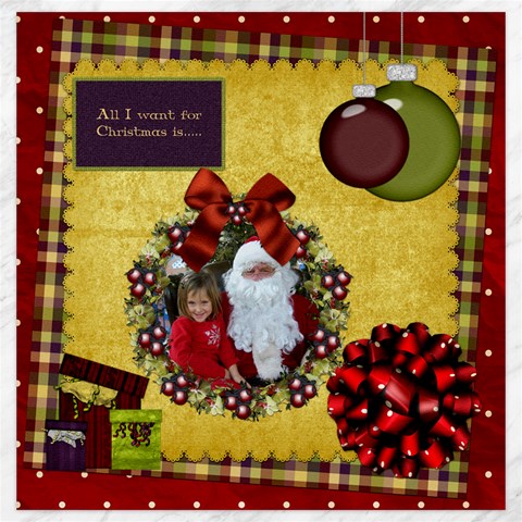 All I Want For Christmas 20x20 Canvas By Lisa Minor 19 x19.27  Canvas - 1