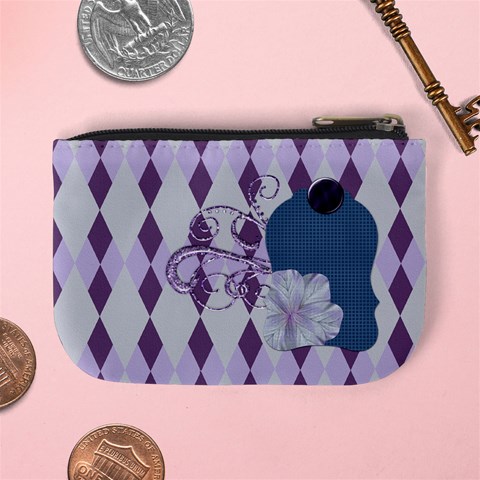 Lavender Rain Coin Purse 101 By Lisa Minor Back