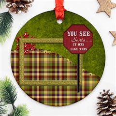 Round Christmas Ornament 101 - Ornament (Round)