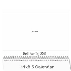 Bell Family Calendar 2011 - Wall Calendar 11  x 8.5  (12-Months)