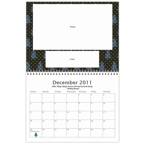 Bell Family Calendar 2011 By Emily Dec 2011