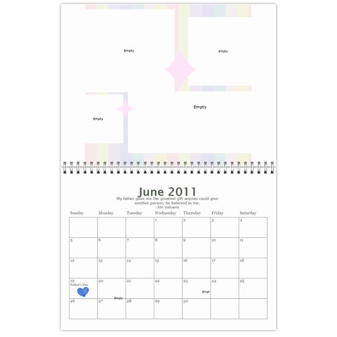 Bell Family Calendar 2011 By Emily Jun 2011
