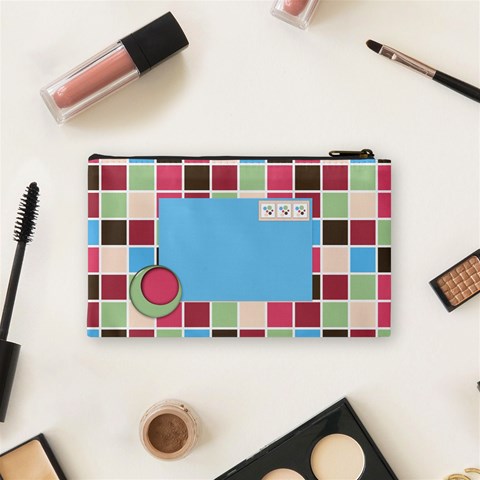 Bloop Bleep Cosmetic Bag Small By Lisa Minor Back