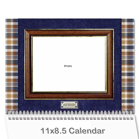 Family Calendar For Grandfather By Angela Cover