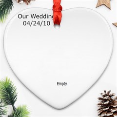 K & J wedding ornament - Ornament (Heart)