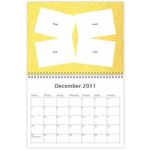 Chad s Calendar By Jenny Dec 2011
