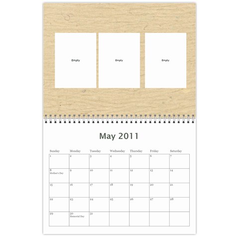 Chad s Calendar By Jenny May 2011