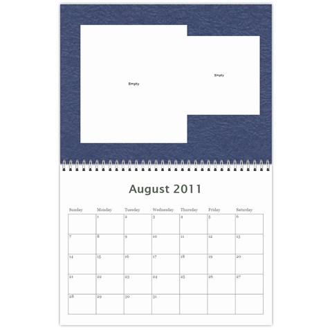 Chad s Calendar By Jenny Aug 2011