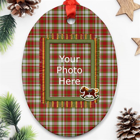 My Christmas Pony Oval Ornament By Lisa Minor Front
