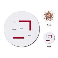 Merry and Bright Round Playing Cards - Playing Cards Single Design (Round)