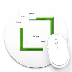 Merry and Bright Round Mousepad