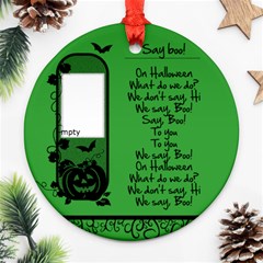 Say boo! - ORNAMENT - Round Ornament (Two Sides)