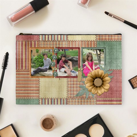 Quilted Large Cosmetic Bag By Lisa Minor Front