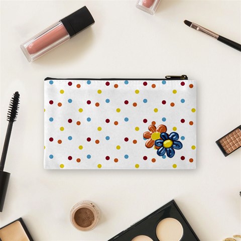 Silly Summer Fun Small Cosmetic Bag By Lisa Minor Back