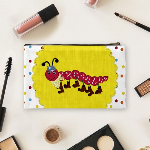 Silly Summer Fun Medium Cosmetic Bag By Lisa Minor Back
