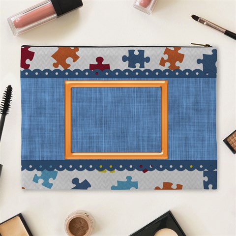 Silly Summer Fun Xl Cosmetic Bag 2 By Lisa Minor Back