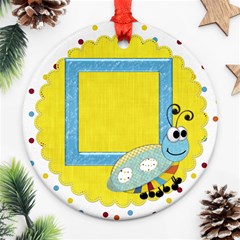 Silly Summer Fun 1 side ornament 1 - Ornament (Round)
