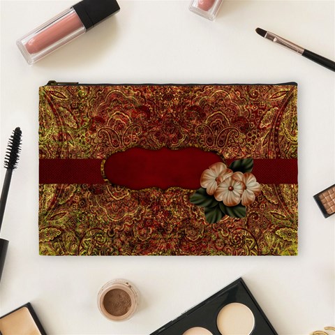 Arabian Spice Large Cosmetic Bag 1 By Lisa Minor Front