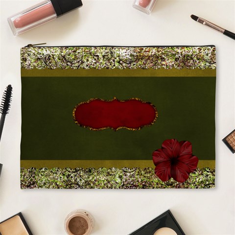 Arabian Spice Xl Cosmetic Bag 1 By Lisa Minor Front