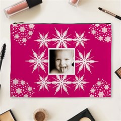 Snow Baby Single frame crystal cosmetic bag - Cosmetic Bag (XL) Snow Baby Single frame crystal cosmetic bag - Cosmetic Bag (XL)