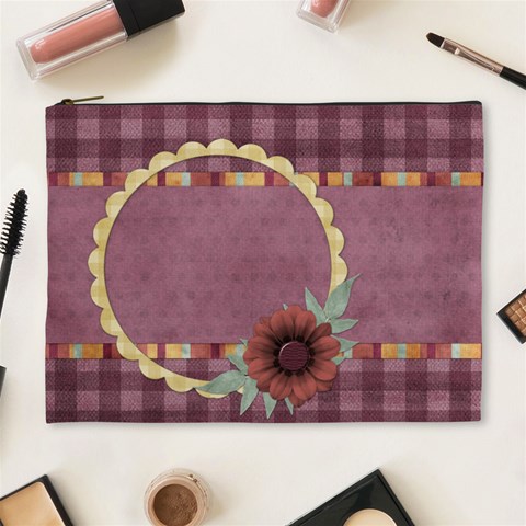 Quilted Xl Cosmetic Bag 1 By Lisa Minor Front