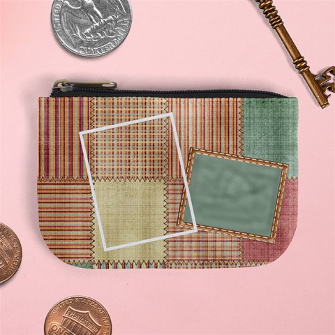 Quilted Coin Bag 1 By Lisa Minor Front