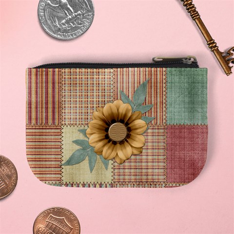 Quilted Coin Bag 1 By Lisa Minor Back