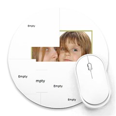 christmas - Collage Round Mousepad