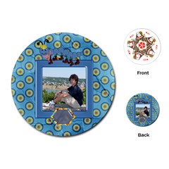 Silly Summer Fun round playing cards - Playing Cards Single Design (Round) Silly Summer Fun round playing cards - Playing Cards Single Design (Round)