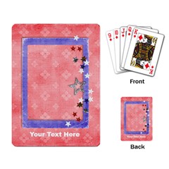 Red, White & Blue - playing cards - Playing Cards Single Design (Rectangle) Red, White & Blue - playing cards - Playing Cards Single Design (Rectangle)