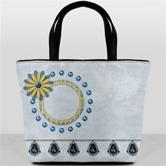 Ella In Blue Bucket Bag