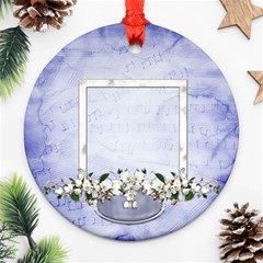 Boy Blessing 1 sided ornament 1 - Ornament (Round)