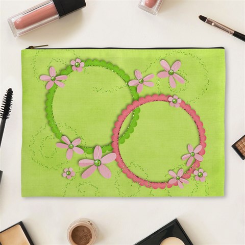 Pink & Green Flowers Front