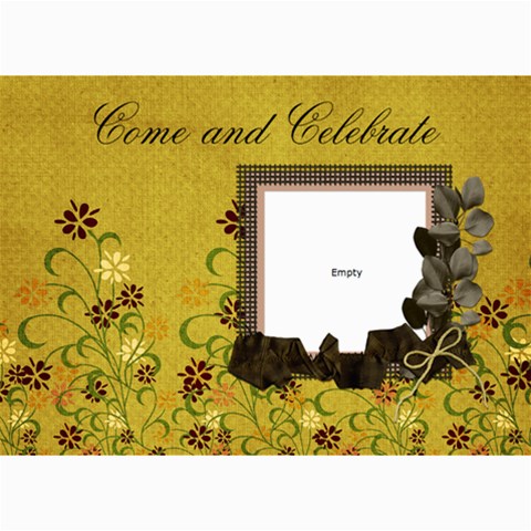Tangerine Breeze Card 1 By Lisa Minor 7 x5  Photo Card - 2