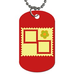 Flower - Dog Tag (One Side)