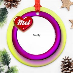 Mel heart  -  Ornament - Ornament (Round)