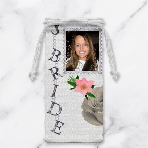 Bride Jewelry Bag/glasses Case By Lil Front