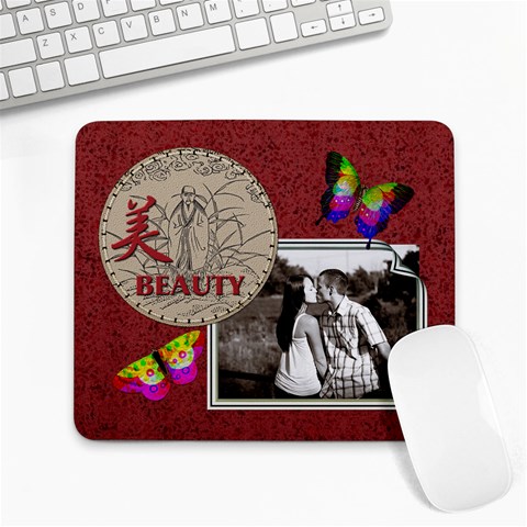 Beauty Large Mousepad By Lil Front