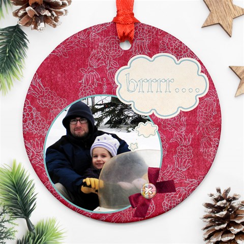 Brrr    Winter Ornament By Ashley Front