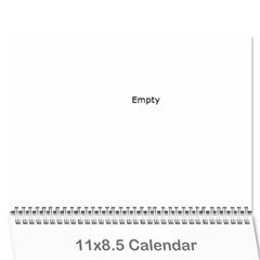 kalendar - Wall Calendar 11  x 8.5  (12-Months)