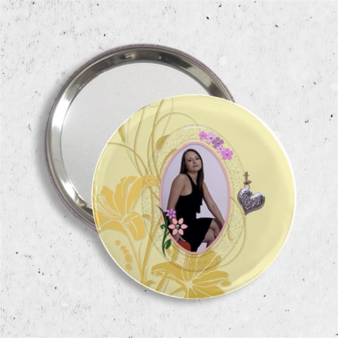 Pretty Yellow Handbag Mirror By Lil Front