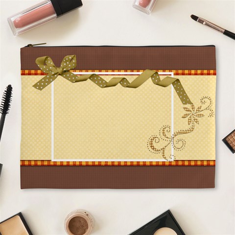 Septembers Blush Xl Cosmetic Bag By Lisa Minor Front