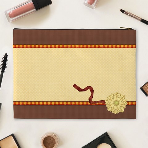 Septembers Blush Xl Cosmetic Bag By Lisa Minor Back
