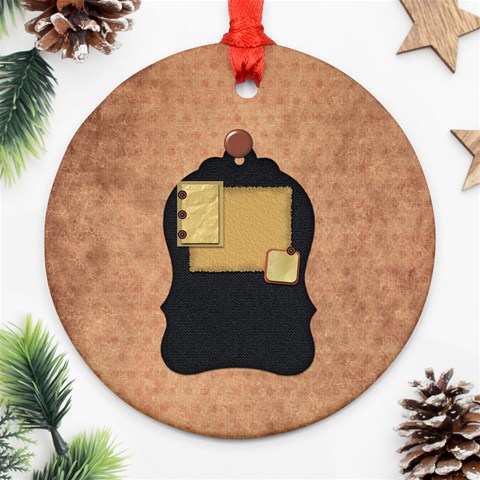 Septembers Blush 2 Sided Ornament By Lisa Minor Back