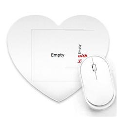 With Love pink - Heart Mousepad