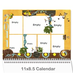Calendar2011_3! - Wall Calendar 11  x 8.5  (12-Months)
