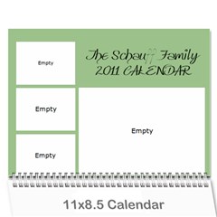 Schauff Christmas Calendar - Wall Calendar 11  x 8.5  (12-Months)
