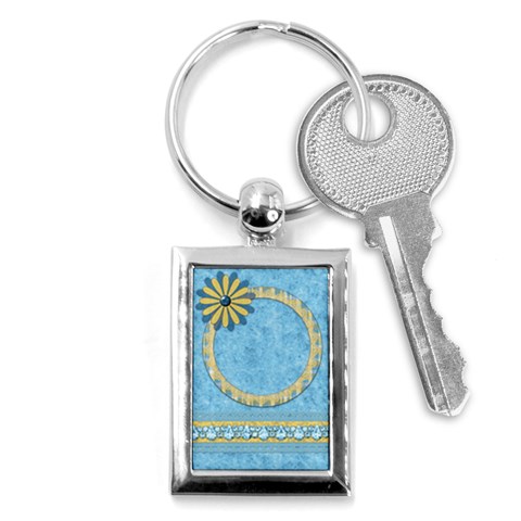 Ella In Blue Keychain 1 By Lisa Minor Front