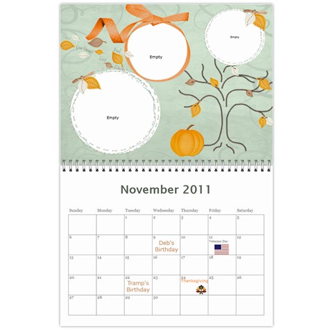 Moms Calendar 2011 By Angeline Petrillo Nov 2011