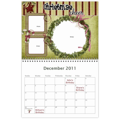 Moms Calendar 2011 By Angeline Petrillo Dec 2011